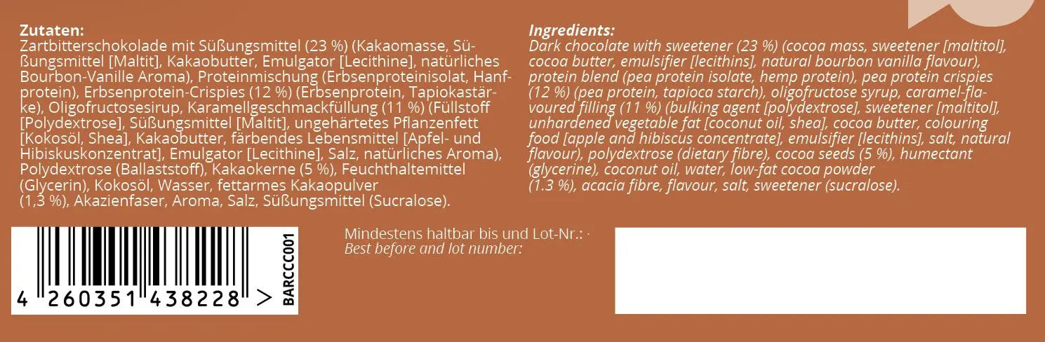 Nutri+ - Whey Protein Bar - Chocolate Caramel Crisp